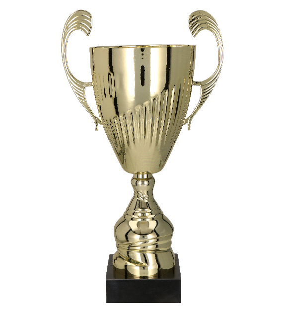Puchar metalowy złoty Mida 7098 – z pokrywką lub bez, 10 rozmiarów (26–49 cm) – zdjęcie 2
