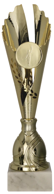 Puchar plastikowy złoty 7244 – 6 rozmiarów (33–39,5 cm)