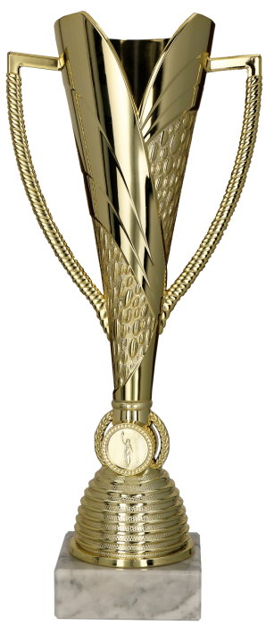 Puchar plastikowy złoty 7247 – 3 rozmiary (34–38,5 cm)