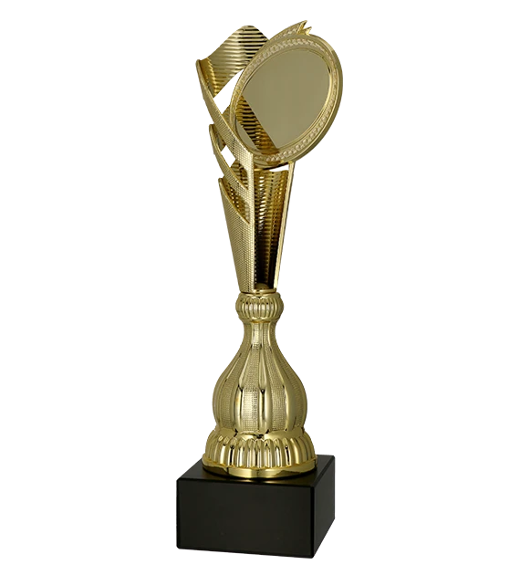 Puchar plastikowy złoty 7249/CUS – 3 rozmiary (30,5–37 cm)