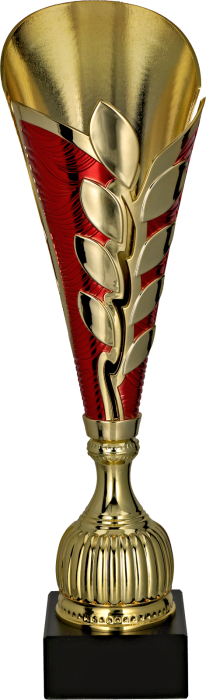 Puchar plastikowy złoto-czerwony 7263 – 3 rozmiary (38,5–43,5 cm)