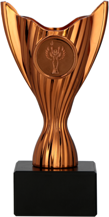 Puchar plastikowy brązowy 9038/B – 14 cm