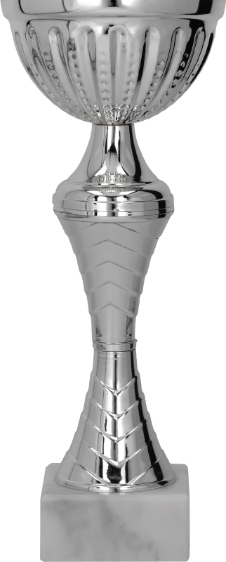 Puchar metalowy srebrny 9271 – z pokrywką lub bez, 9 rozmiarów (18,5–35 cm)