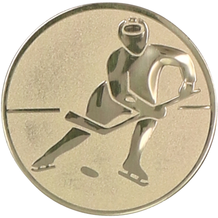 Emblemat aluminiowy 25 mm (wklejka) D1-A106 – hokej, hokeista