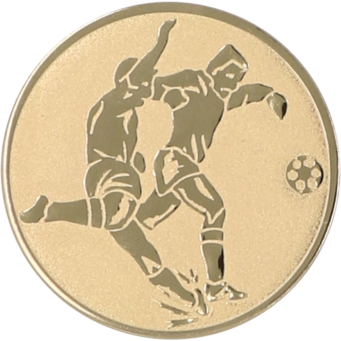 Emblemat aluminiowy złoty 25 mm (wklejka) D1-A2/G – piłka nożna