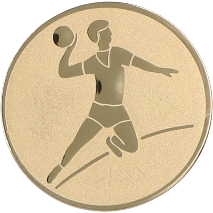 Emblemat aluminiowy 25 mm (wklejka) D1-A4 – piłka ręczna, mężczyzna