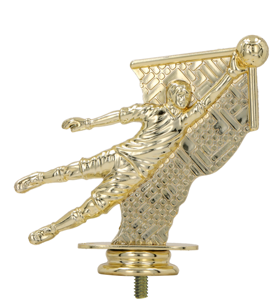 Figurka plastikowa złota F214/G – piłka nożna, bramkarz, 10 cm
