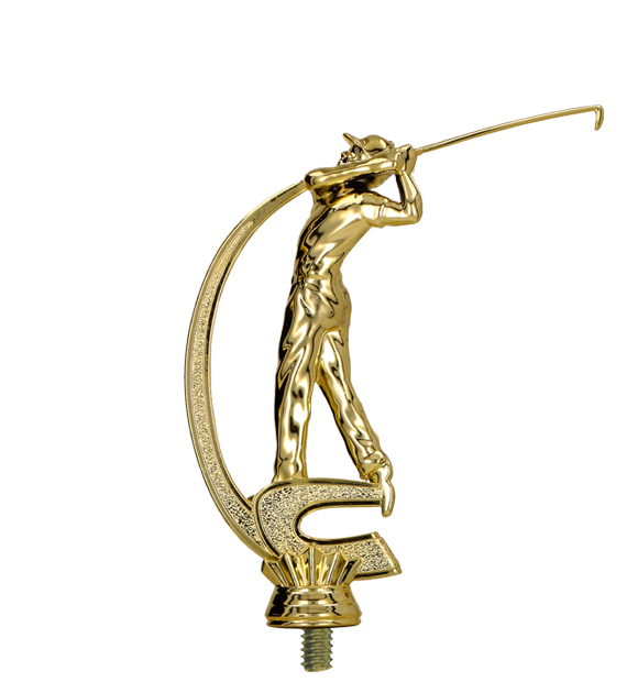 Figurka plastikowa złota F222/G – golf, 15 cm