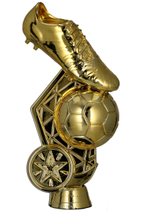 Figurka plastikowa złota F264/G – piłka nożna, 14 cm