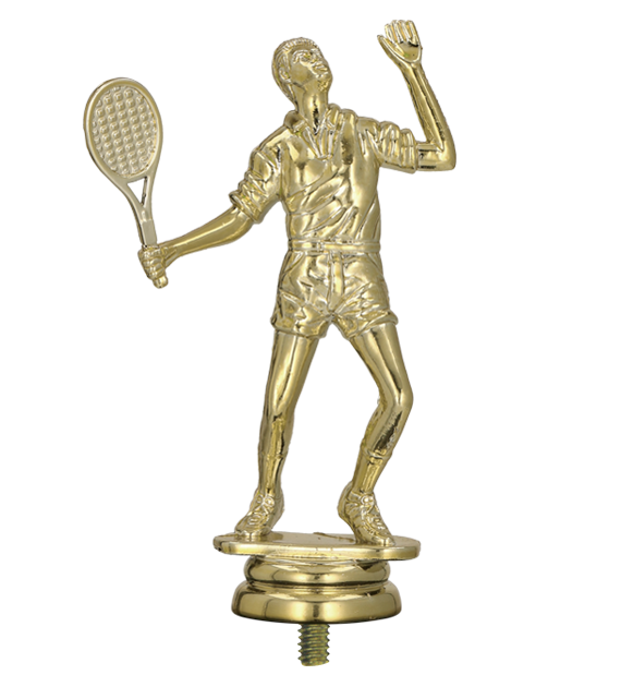 Figurka plastikowa złota F278/G – tenis ziemny, 11 cm