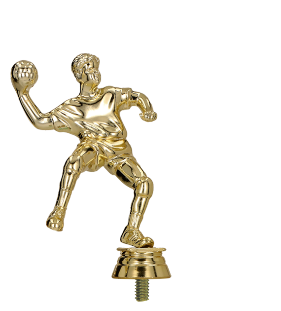 Figurka plastikowa złota F63/G – piłka ręczna, 14 cm