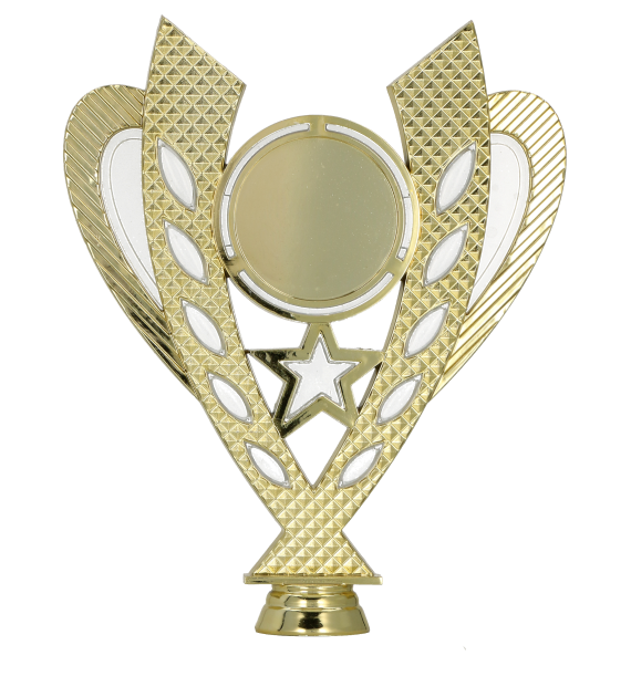 Figurka plastikowa złota H431/G/CLEAR – 19,5 cm