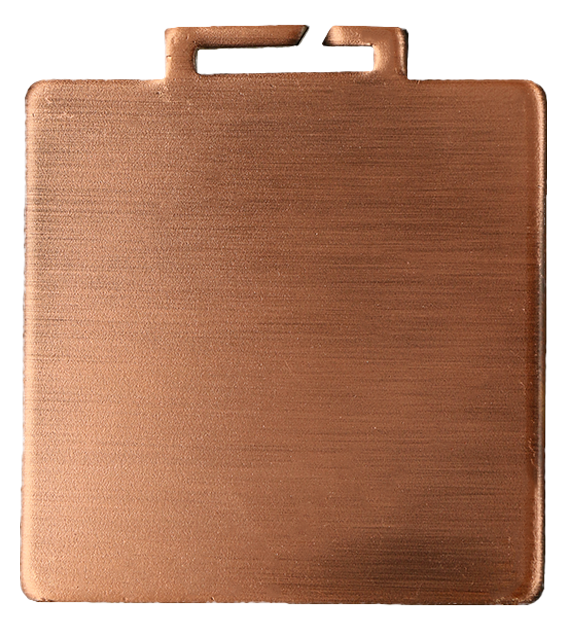 Medal stalowy Q-Medals w kolorze antycznego brązu MC6004/AB – 60 × 60 mm
