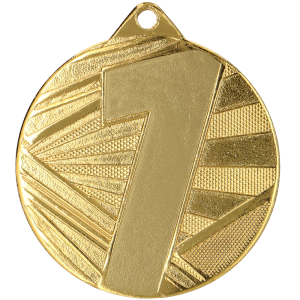 Medal stalowy złoty ME005/G – 1 miejsce, Ø 50 mm