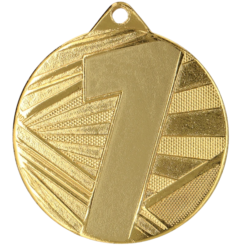 Medal stalowy złoty ME005/G – 1 miejsce, Ø 50 mm