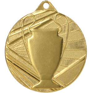 Medal stalowy złoty ME007/G – Ø 50 mm
