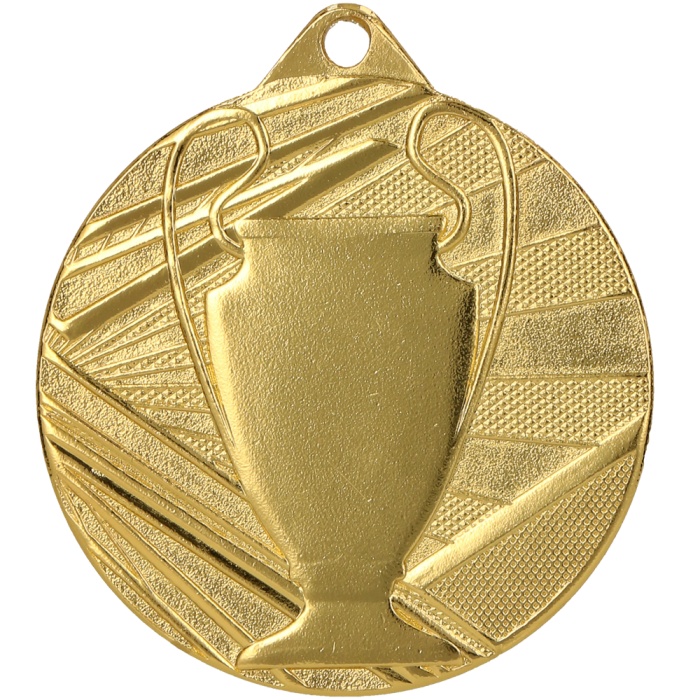 Medal stalowy złoty ME007/G – Ø 50 mm