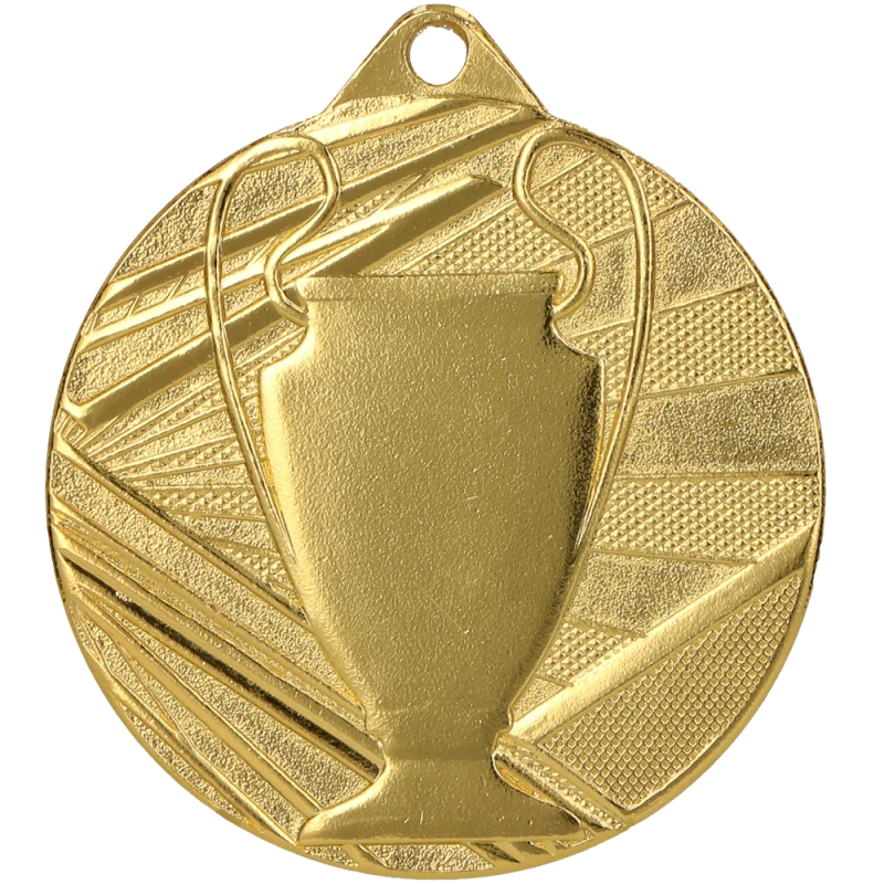 Medal stalowy złoty ME007/G – Ø 50 mm