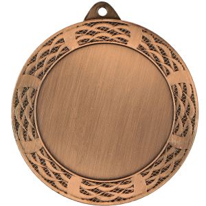 Medal stalowy brązowy z miejscem na emblemat ME0270/B – Ø 70 mm
