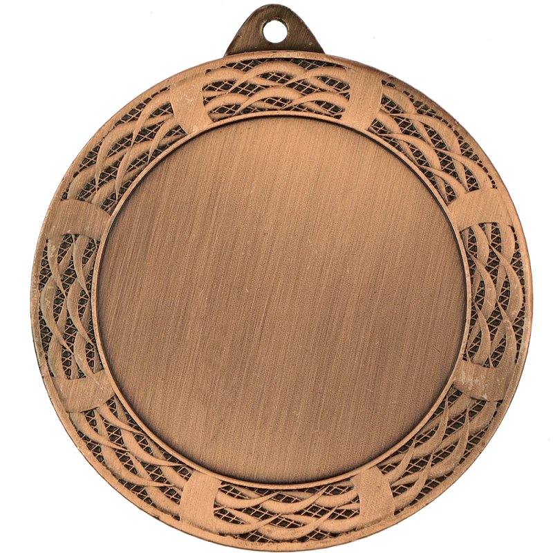 Medal stalowy brązowy z miejscem na emblemat ME0270/B – Ø 70 mm