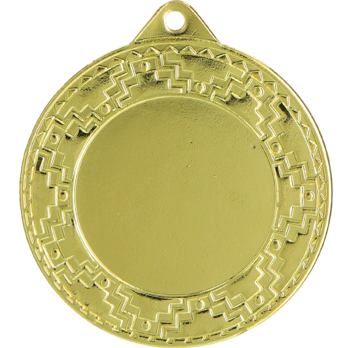 Medal stalowy złoty z miejscem na emblemat ME0340/G – Ø 40 mm
