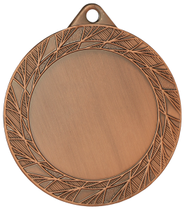 Medal stalowy brązowy z miejscem na emblemat 50 mm MMC0270/B – Ø 70 mm