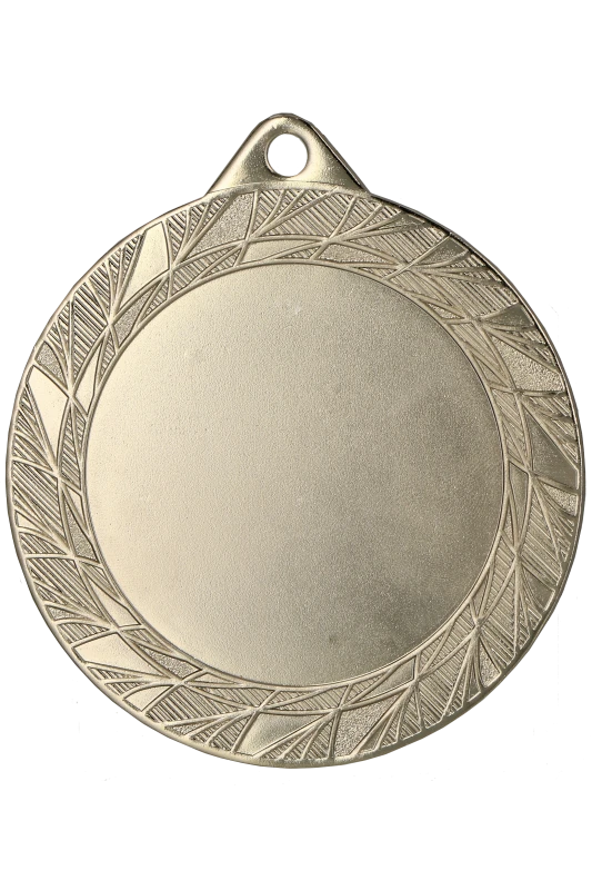 Medal stalowy srebrny z miejscem na emblemat 50 mm MMC0270/S – Ø 70 mm