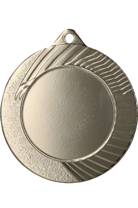 Medal stalowy srebrny z miejscem na emblemat 33 mm MMC1050/S – Ø 50 mm