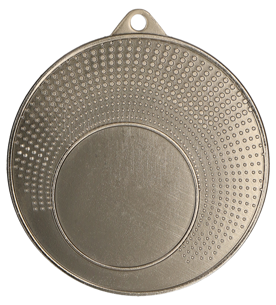 Medal stalowy srebrny z miejscem na emblemat 25 mm MMC1140/S – Ø 40 mm