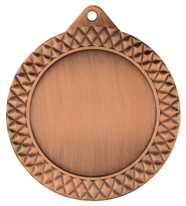 Medal stalowy brązowy z miejscem na emblemat 50 mm MMC1270/B – Ø 70 mm