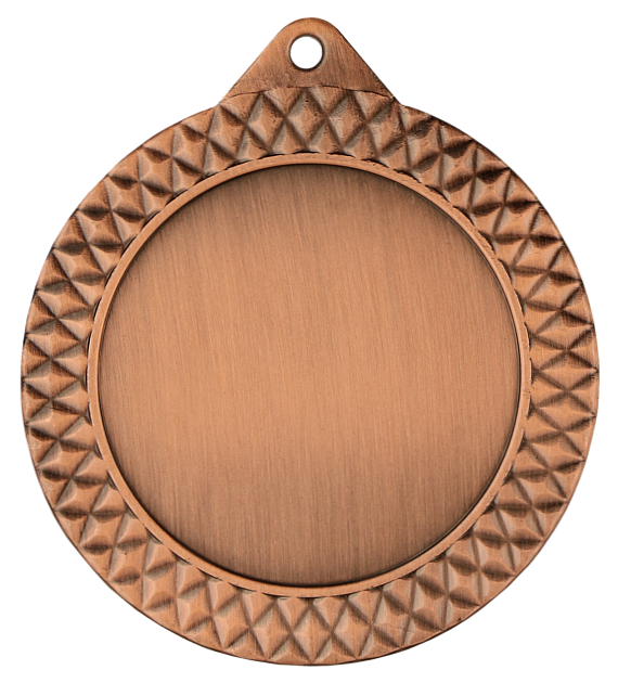 Medal stalowy brązowy z miejscem na emblemat 50 mm MMC1270/B – Ø 70 mm