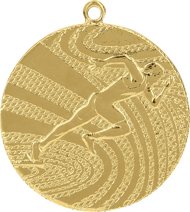 Medal stalowy złoty MMC1740/G – biegi, Ø 40 mm