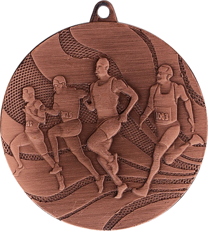 Medal stalowy brązowy MMC2350/B – biegi, Ø 50 mm