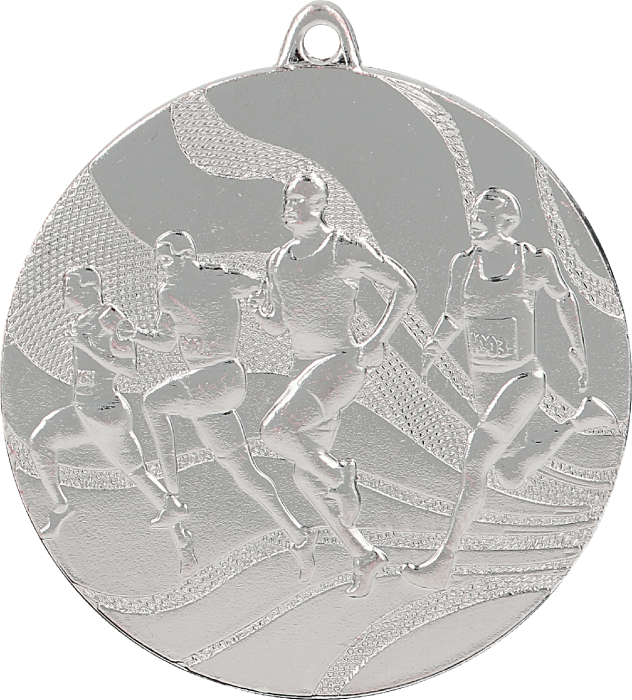 Medal stalowy srebrny MMC2350/S – biegi, Ø 50 mm
