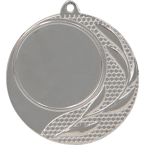 Medal stalowy srebrny z miejscem na emblemat 25 mm MMC2540/S – Ø 40 mm