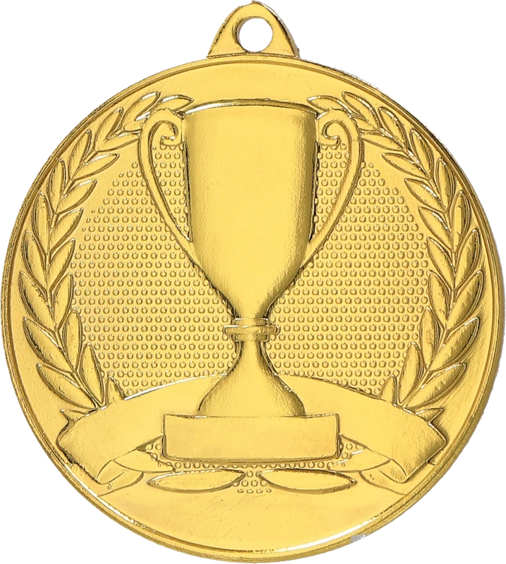 Medal stalowy złoty MMC30050/G – Ø 50 mm