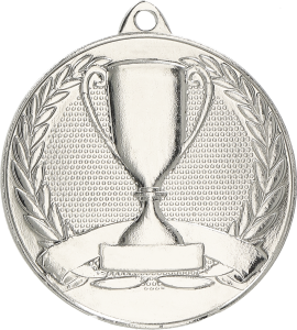 Medal stalowy srebrny MMC30050/S – Ø 50 mm