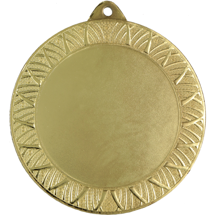 Medal stalowy złoty z miejscem na emblemat MMC3080/G – Ø 70 mm