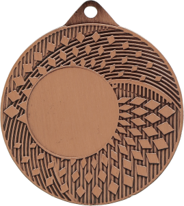Medal stalowy brązowy z miejscem na emblemat 25 mm MMC31050/B – Ø 50 mm
