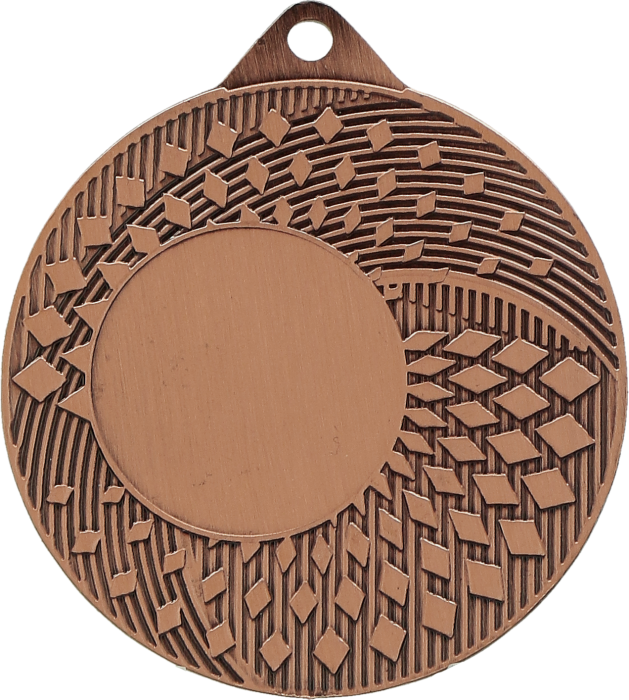 Medal stalowy brązowy z miejscem na emblemat 25 mm MMC31050/B – Ø 50 mm