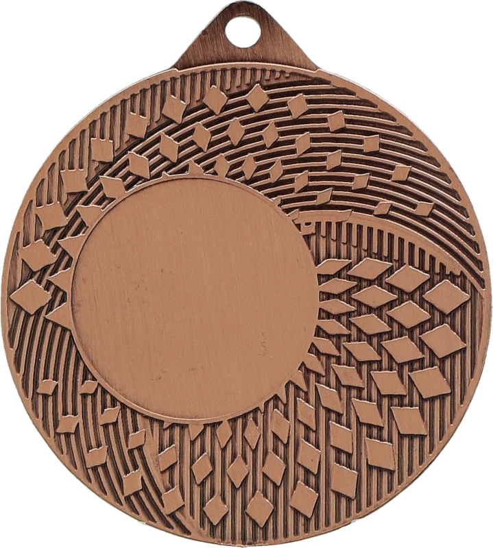 Medal stalowy brązowy z miejscem na emblemat 25 mm MMC31050/B – Ø 50 mm