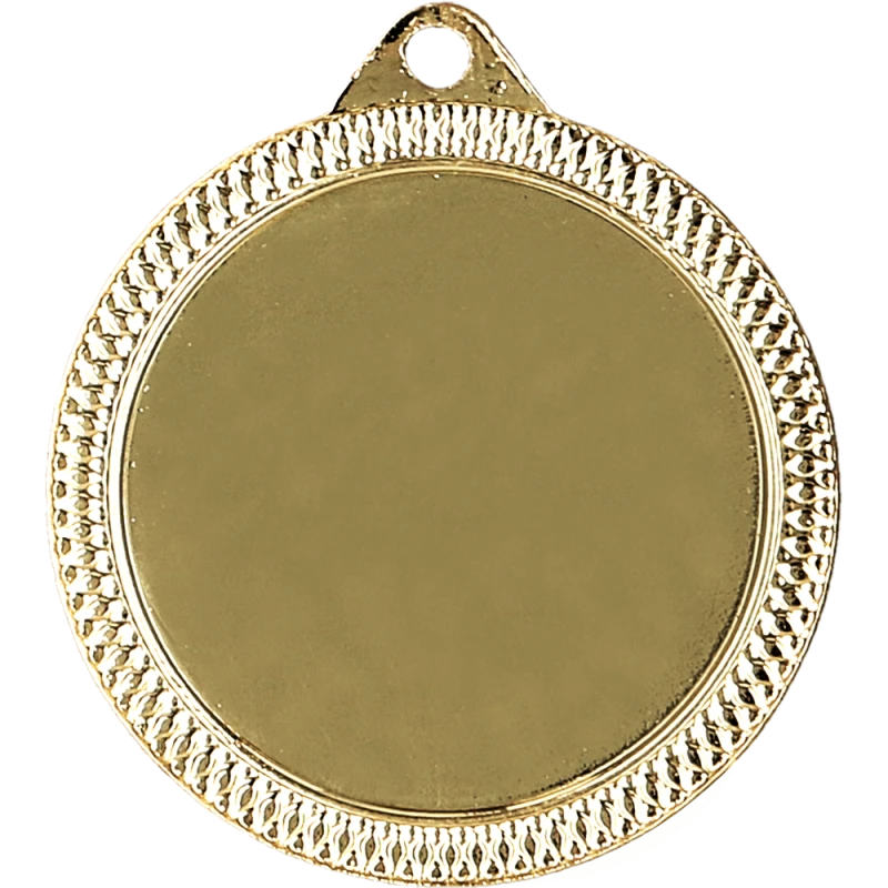 Medal stalowy złoty z miejscem na emblemat 25 mm MMC3232/G – Ø 32 mm