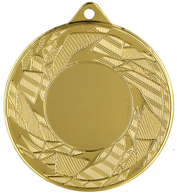 Medal stalowy złoty MMC42050/G – Ø 50 mm