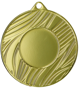 Medal stalowy złoty MMC43050/G – Ø 50 mm