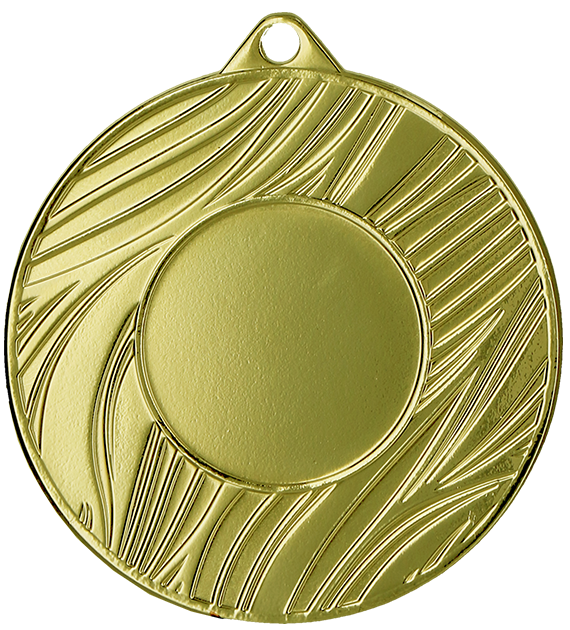 Medal stalowy złoty MMC43050/G – Ø 50 mm