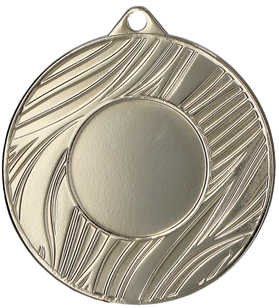 Medal stalowy srebrny MMC43050/S – Ø 50 mm