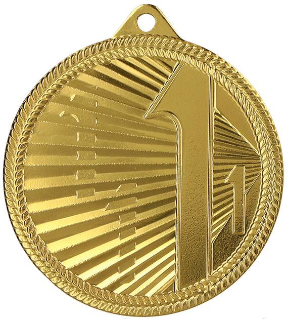 Medal stalowy złoty MMC44050/G – Ø 50 mm
