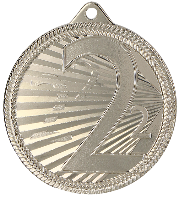 Medal stalowy srebrny MMC44050/S – Ø 50 mm