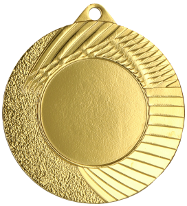 Medal stalowy złoty z miejscem na emblemat 25 mm MMC4502/G – Ø 45 mm
