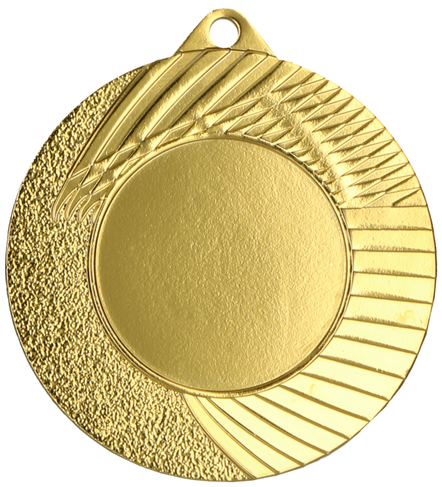 Medal stalowy złoty z miejscem na emblemat 25 mm MMC4502/G – Ø 45 mm
